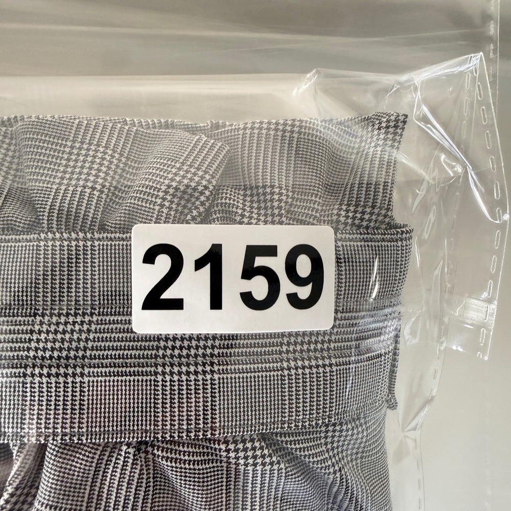 Athleta Skyline Pant Grey Glen Plaid Paperbag Waist Tapered Size 0 Preppy Office - Picture 12 of 13